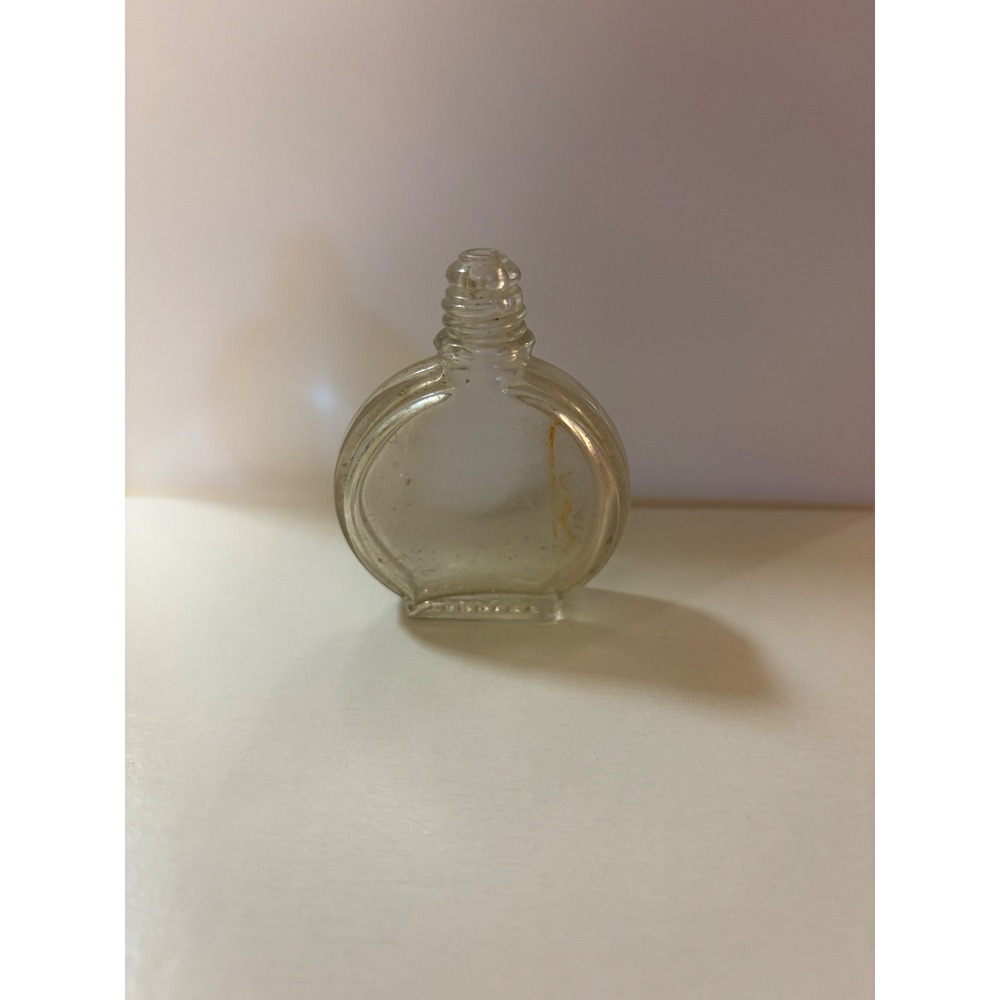Vintage Yardley London Miniature Perfume Bottle Clear Glass Art Deco Style